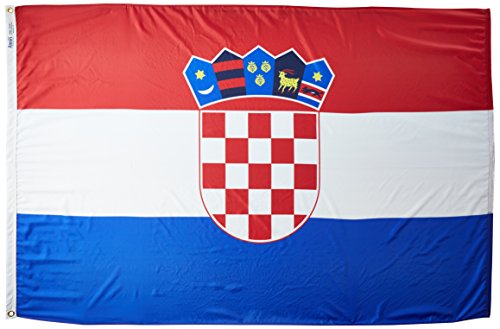 Annin Flagmakers Croatia Flag USA-Made to Official United Nations Design Specifications, 4 x 6 Feet (Model 191839)