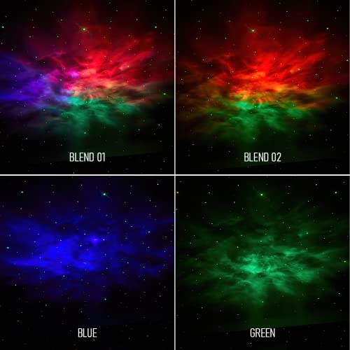 Projetor de luz noturna, projetor Galaxy 2 em 1, projetor de luz noturna estrelas, com controle remo