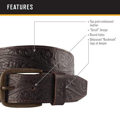 Image of Browning Men's Rugged Leather Casual Belts