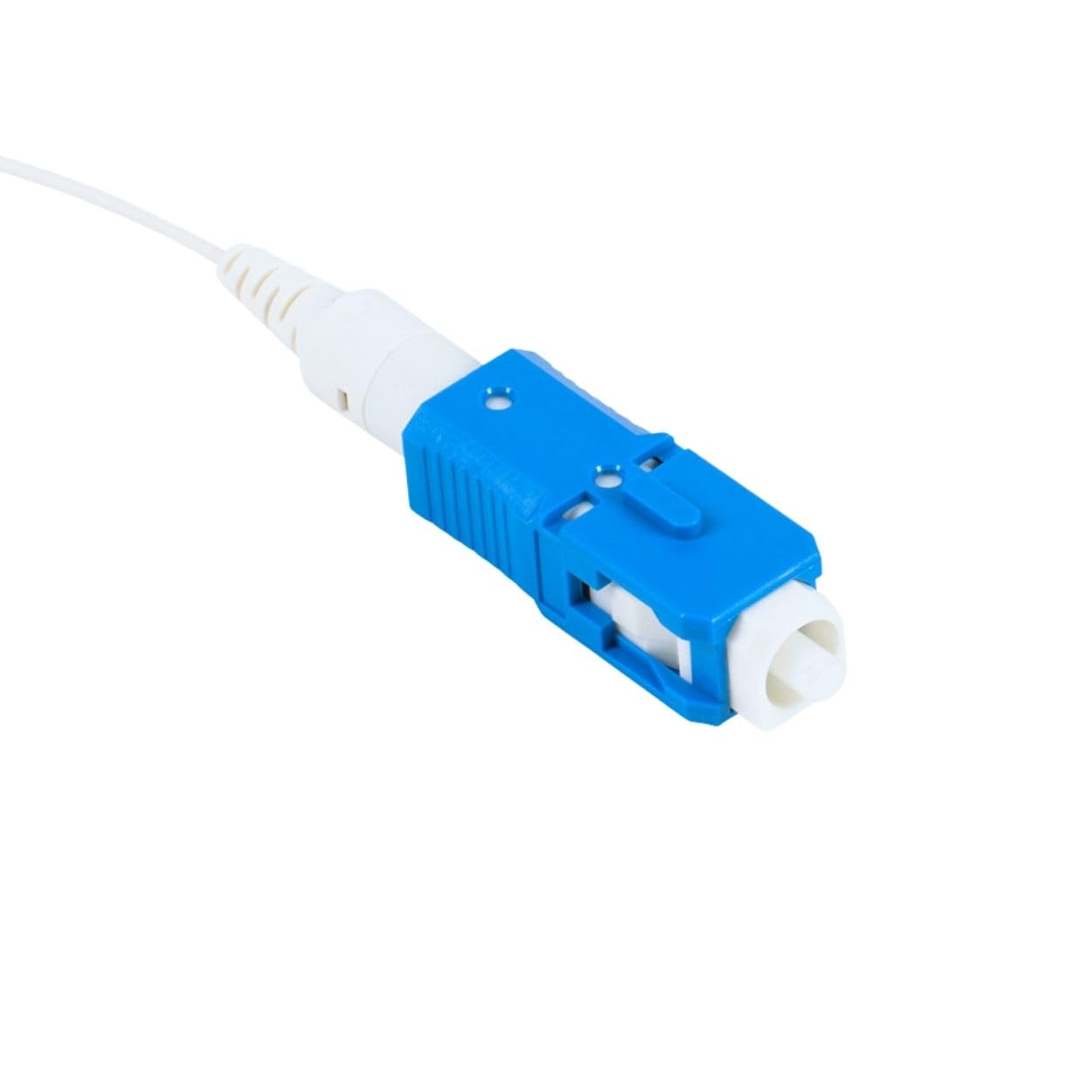 SimplyFiber SC/UPC Premium Single-Mode Mechanical Reusable Connector with High Clarity Gel for 250/900µm Fiber - Blue, 10 Pack - SF-SCUSM-10
