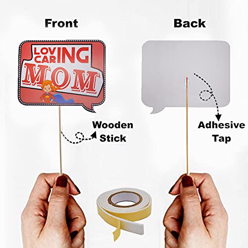 SYGA Set of 29 Funny Wedding Family Party Photo Booth Props Craft Item