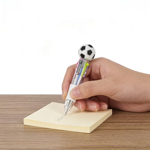Bolígrafo de fútbol ergonómico con tinta de 4 colores para escolares 5