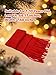 RARITYUS Kids Knitted Tassel Scarf Fashion Solid Color Toddler Soft Warm Scarves Neck Warmer Winter for Girls Womens