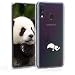 Produktbild kwmobile Hülle kompatibel mit Samsung Galaxy A40 - Handyhülle - Handy Case Panda Schmetterling Schwarz Weiß Transparent