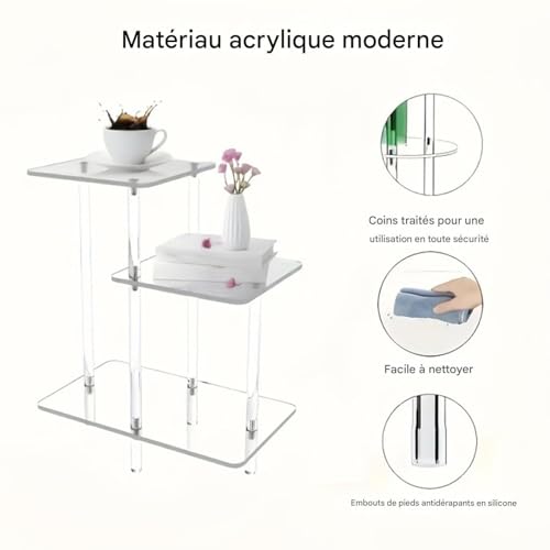 Petite table en acrylique pour optimiser les petits appartements - 7