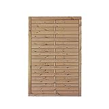 Preiswerter Lamellenzaun/Balkon Windschutz in den Maßen 100 x 150 (Breite x Höhe) aus druckimprägniertem Kiefer/Fichte Holz 