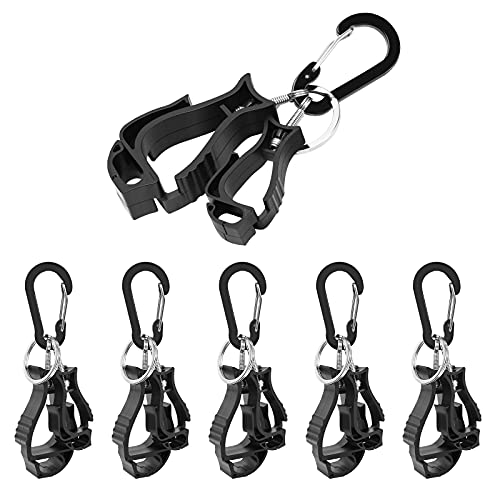 6 Pieces glove clips for work Glove Holder Clip，Construction Worker for Glasses Helmets Glove Grabber Clip, Golf glove holder for duty belt.
