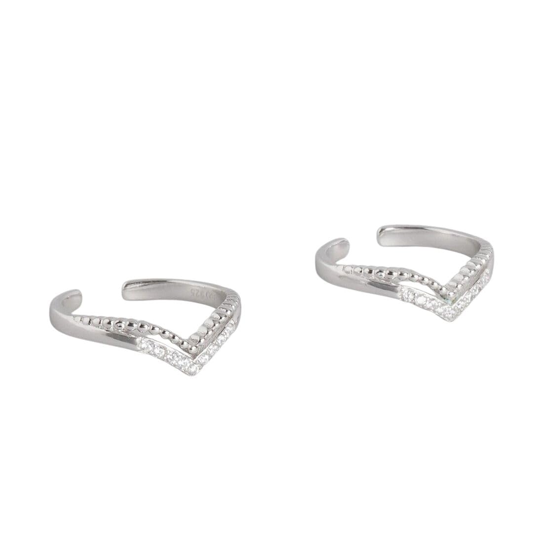 ZAVYA Crown Studded 925 Pure Silver Toe Ring For Women| Gift for Women | With Authenticity Certificate and 925 Hallmark (B0C7KPW2V2) Amazon Price History, Amazon Price Tracker