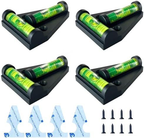 Magnetic RV Bubble Level, Mini Self-Adhesive T Type Small Leveler Indicator for RV Camper Travel Trailer Motorhome Leveling Blocks Accessories Tool