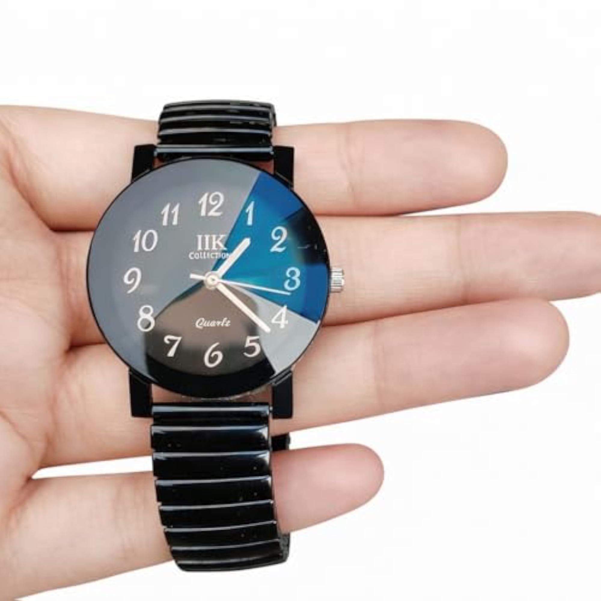 Women's Multi-Color Dial Bracelet Elastic Strap Analog Watch
