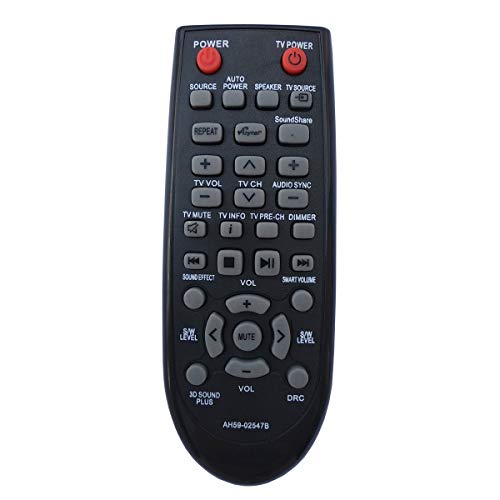 Universal Remote Compatible for Samsung AH59-02547B AH5902547B HWF450 HW-F450 Sound Bar System
