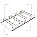 Wallniture Pinot Wine Glass Rack Under Cabinet 10