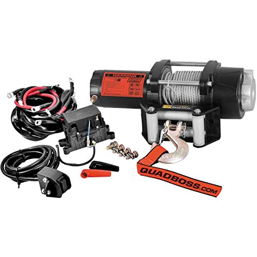 Winch eléctrico Quadboss 2500 lb con cable de alambre miniatura 1
