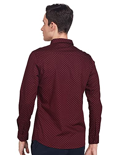 Image of Spykar Men's Printed Slim Fit Shirt