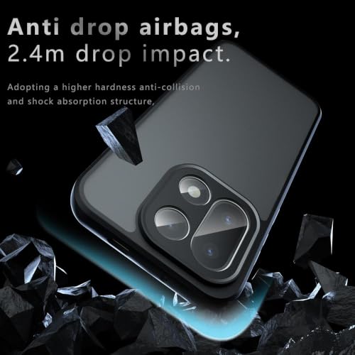 Image of Matte PC + TPU Back Cover Case for OnePlus 15 5G, Air Bag Protection, Anti-Fingerprint, Never Turns Yellow, Micro Arc Edge, Skin-Friendly Feel, Black