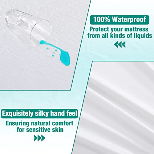 Protector de colchón 90x190/200 cm Bedecor pack de 2 fundas impermeables 4