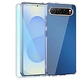 TIANDIMY Hülle + 2 Pack Bildschirmschutzfolie für ZTE Nubia Air,Weich Stoßfeste Handyhülle,Transparent Silikon Hülle,TPU Stoßfest Cover Schutzhülle,Bumper mit Verstärkten Ecken -M2