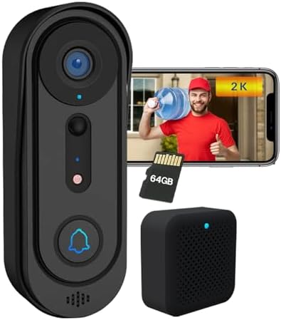 Best No Subscription Doorbell Camera Guggre 1080P Wireless Video