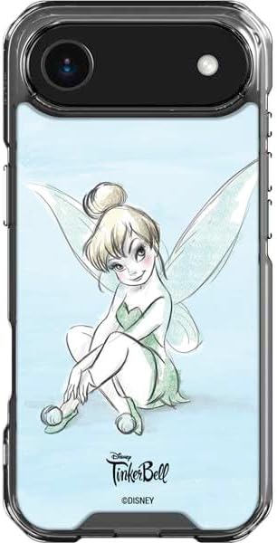 Skinit Clear Phone Case Compatible with iPhone 17 Air - Officially Licensed Disney Tinker Bell Sketch Art Design