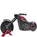 QHFlashbuy Moto Tagliapizza,Rotella Tagliapizza,Taglia Pizza per Moto Creativa in Acciaio Inox con Cavalletto per Tagliare Pizza Pasticceria Impasto(21,5 cm) immagine
