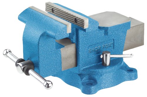 Image of Shop Fox D3250 Bench Vise with Swivel Base, 6-Inch