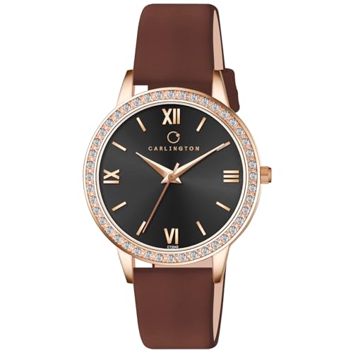 Carlington Iconic Analog Watches for Women with Premium Leather Strap – CT 2042 Carlington Iconic Analog Watches for Women with Premium Leather Strap – CT 2042