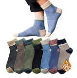 [Tersila] 靴下 メンズ スポーツ ソックス【防寒 消臭 7足セット 吸汗 綿】秋冬用極厚裏パイル おしゃれ 25-27cm カラフルソックス アウトドアソックス カジュアル「ギフト」