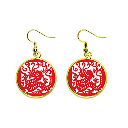Boucles d'oreilles dragon or légères finis les bijoux lourds et ternes
