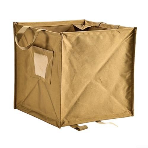 Pattumiera pieghevole con borsa grande capacità per attività all'aperto e deposito rifiuti (giallo L)