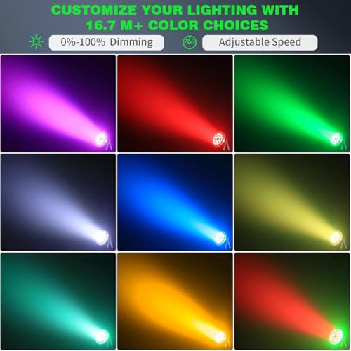 Lumières de scène LED RGBW faciles à transporter pour vos événements