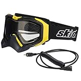 Ski-Doo OEM Adrenaline Electric Wired Goggles Dual Lens, No/Anti-Fog 4478670010