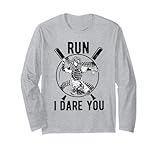 Funny Baseball Catcher Run I Dare you