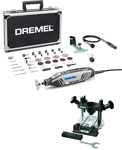 Dremel 4250 Outil Rotatif Multifonction Version & 335 Adaptation Défonceuse Plongeante - Accessoire pour Outil Multifonction Rotatif pour Défoncer dans le Bois ou le Plastique