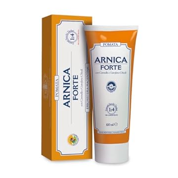 Erboristeria Magentina Arnica Forte Pomata 100 ml - Coadiuvante per Edemi, Ematomi, Dolori ed Infiammazioni, Traumi, Distorsioni, Lividi