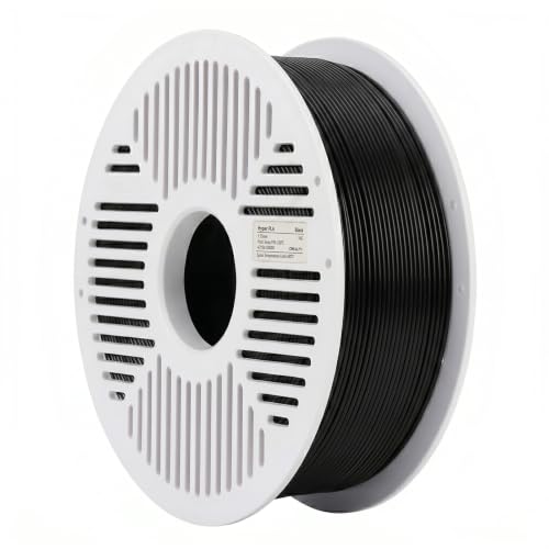 Image of Creality PLA Filament with Reusable Spool 1KG, 1.75mm PLA 3D Printing Filament 2.2lbs High Dimensional Accuracy, Easy Installation Detachable Spool, Fits for Most 3D Printers, Black