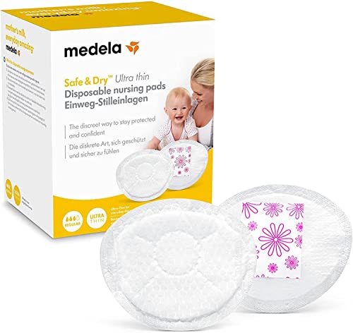 Medela Safe & Dry Ultra Thin Einweg-Stilleinlagen, extrem dünn und sehr...