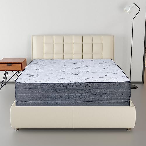 Nutan 12" Twin Size Mattress And Box Spring - Euro Top Firm Foam Encased/Orthopedic Support For A Restful Night, No Assembly Required 38X74 #TOP10