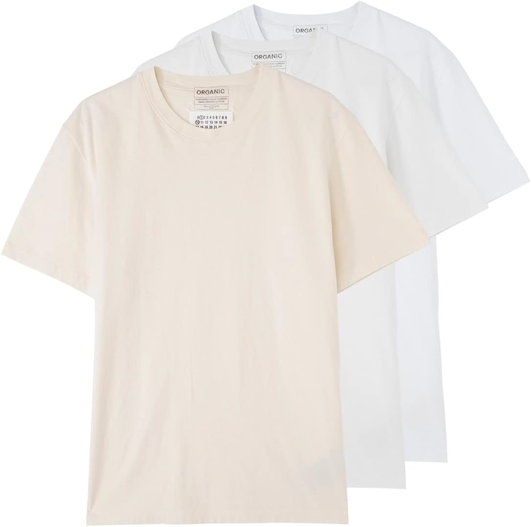 [メゾンマルジェラ] クルーネック Tシャツ 3枚セット メンズ [並行輸入品]