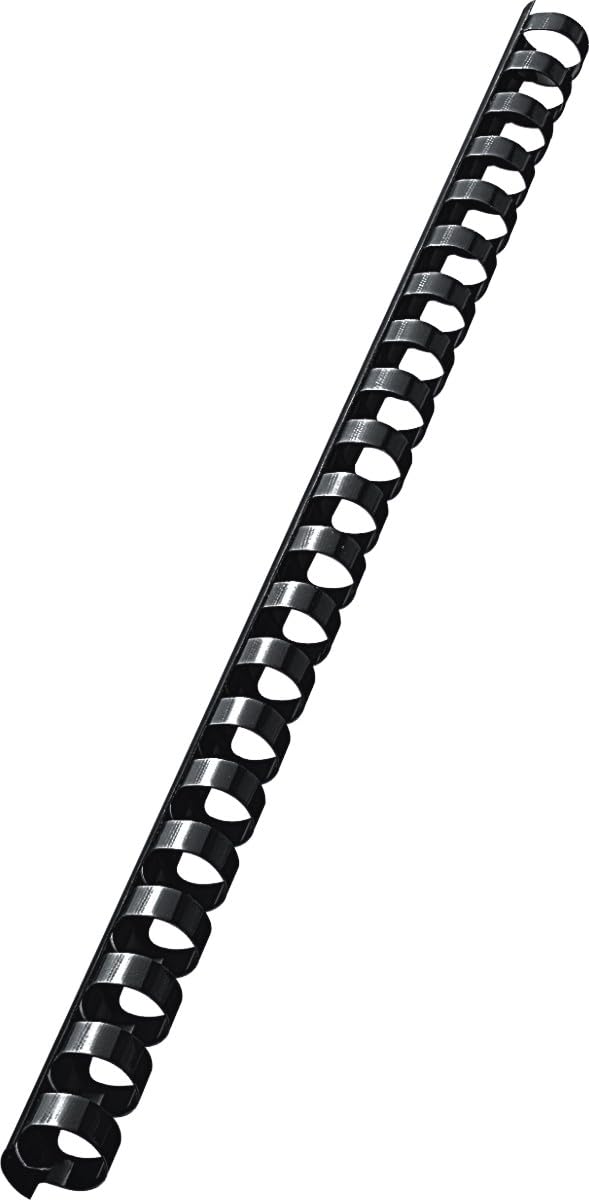 Leitz 37580 Plastic Binding Comb A4 Plastic 14 mm for 125 Sheets Pack of 100 Black