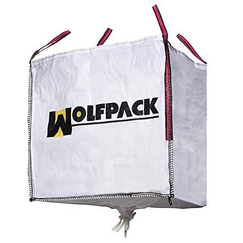 WOLFPACK LINEA PROFESIONAL 2240605 Saco Obra Big Bag 90x90x90cm. con Válvula. Carga...