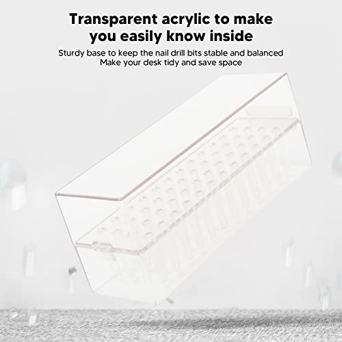 Soporte Transparente para Brocas de Lima de Uñas miniatura 2
