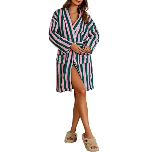 Bata de baño suave para parejas en forro polar coral de tacto acogedor unisex