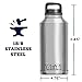YETI Rambler 64 oz Bottle, Vacuum Insulated, Leakproof, Stainless Steel with Chug Cap, Rescue Red