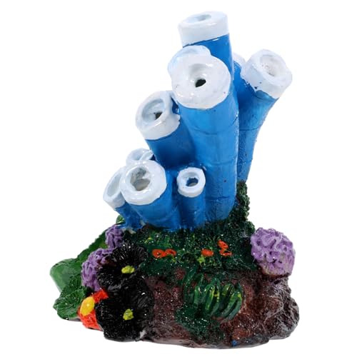 HANABASS 水族館の装飾 ウォーターポンプ 観葉植物ホルダー 魚フィルター キット 水族館の掃除機 水槽の装飾 タンクの装飾 水槽の植物 空気 タンクアクセサリー 水族館の隠れ家 樹脂