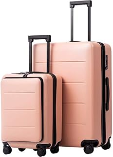 COOLIFE Luggage Suitcase Piece Set Carry On ABS+PC Spinner Trolley with pocket Compartmnet