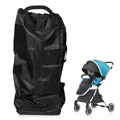 Wzhtuzi Bolsa de transporte para cochecito, bolsa de transporte para asiento infantil para avión, viajes, impermeable, bolsa de almacenamiento para viajes en tren en el aeropuerto, 114 x 39 x 33 cm,