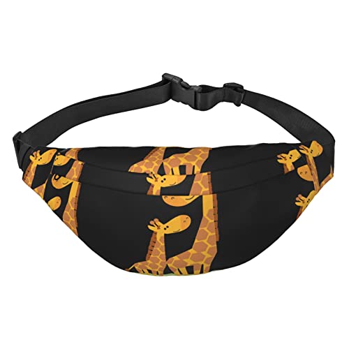 Sac banane 3 fermetures éclair avec ceinture réglable pour homme et femme