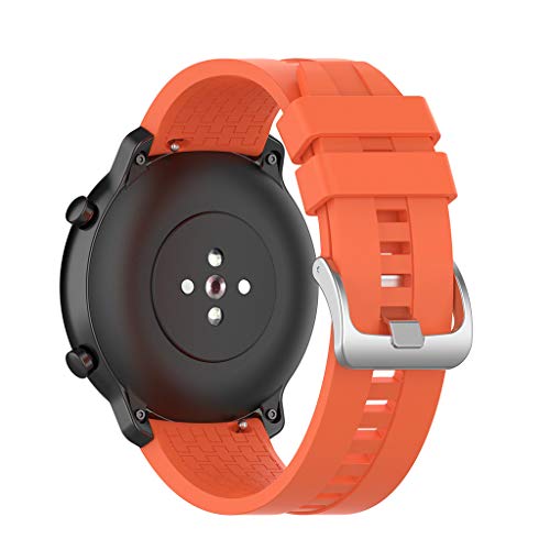 MEIYIN Pulseira de relógio esportiva de silicone de 22 mm, pulseira de substituição para relógio int