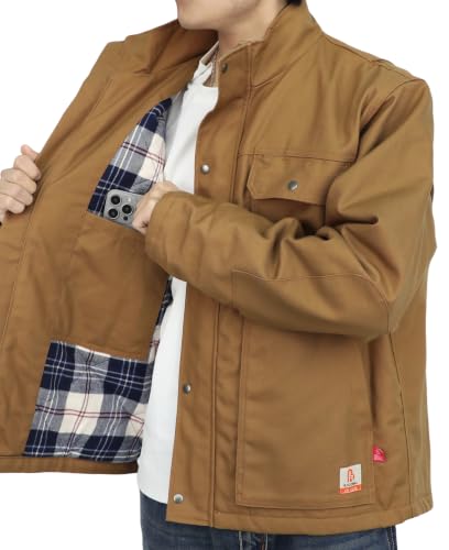 Image of BOCOMAL FR Jacket Insulated Flame Resistant Canvas Coat CAT4 Winter Outwear