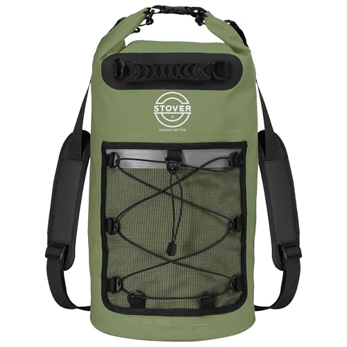 STOVER 5/10/25/30/40/55L Waterproof Dry Backpack- Large Floating Dry Bag for Kayaking, Travel,...